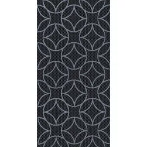 Декор Нефрит-Керамика Аллегро черный геометрия 20х40 см